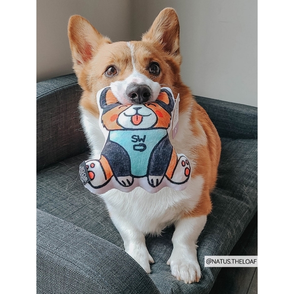 Sassy Woof Corgi Squeaky Dog Toy - Picture 7 of 11